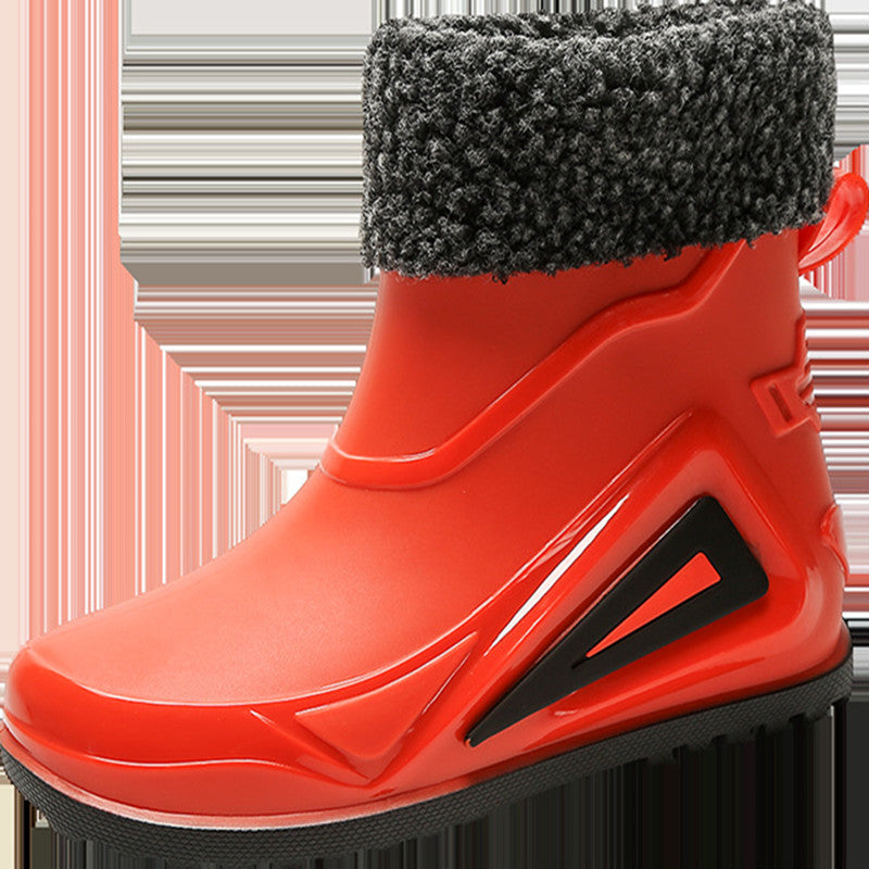 Men's Waterproof Rain Boots Wear Resistant Comfy Non Slip Shoes for Outdoor