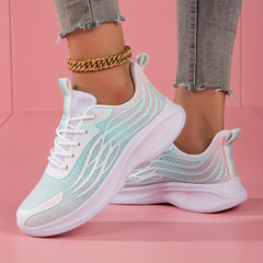 Women's Breathable Non slip Running Shoes Gradient Casual Sneakers