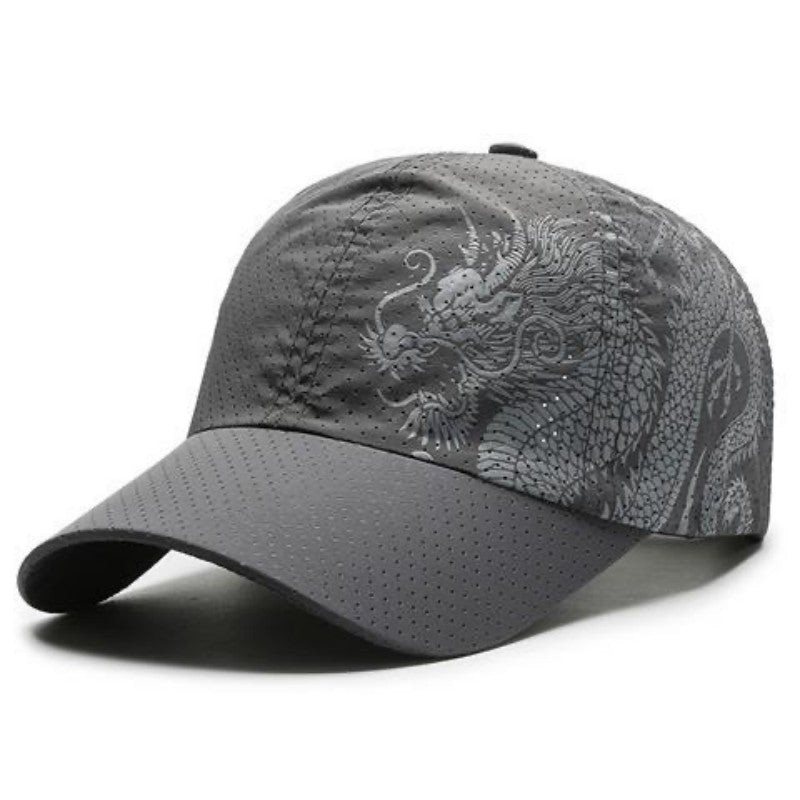 Waterproof Quick-drying Chinese Dragon Pattern Baseball Cap