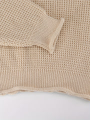 Batwing Sleeve Turtle Neck Sweater Loose Fit Casual Pullover