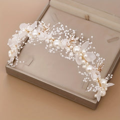 Faux Pearl Hair Hoop Bridal Wedding Headband