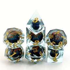 7pcs Dragon Eye Dice Set Table Game Fun Entertainment Dice