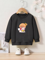 OERYUI Print Pullover Top Kids Clothes Spring Fall Christmas