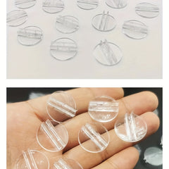 25-50pcs Round Card Holder Game Seat Card Holder Transparent Plastic Base