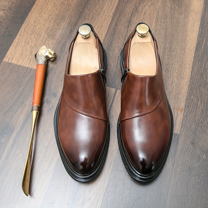 Men's Pointed Toe Loafers Lightweight Slip On Shoes