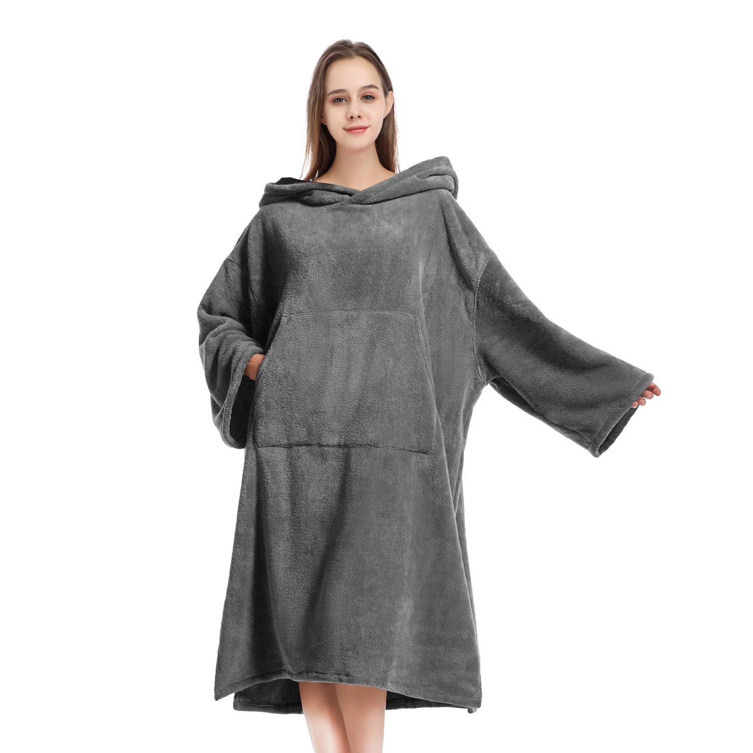 Mutao Surf Poncho Changing Robe Unisex Hooded Bathrobe Soft Swimming Poncho