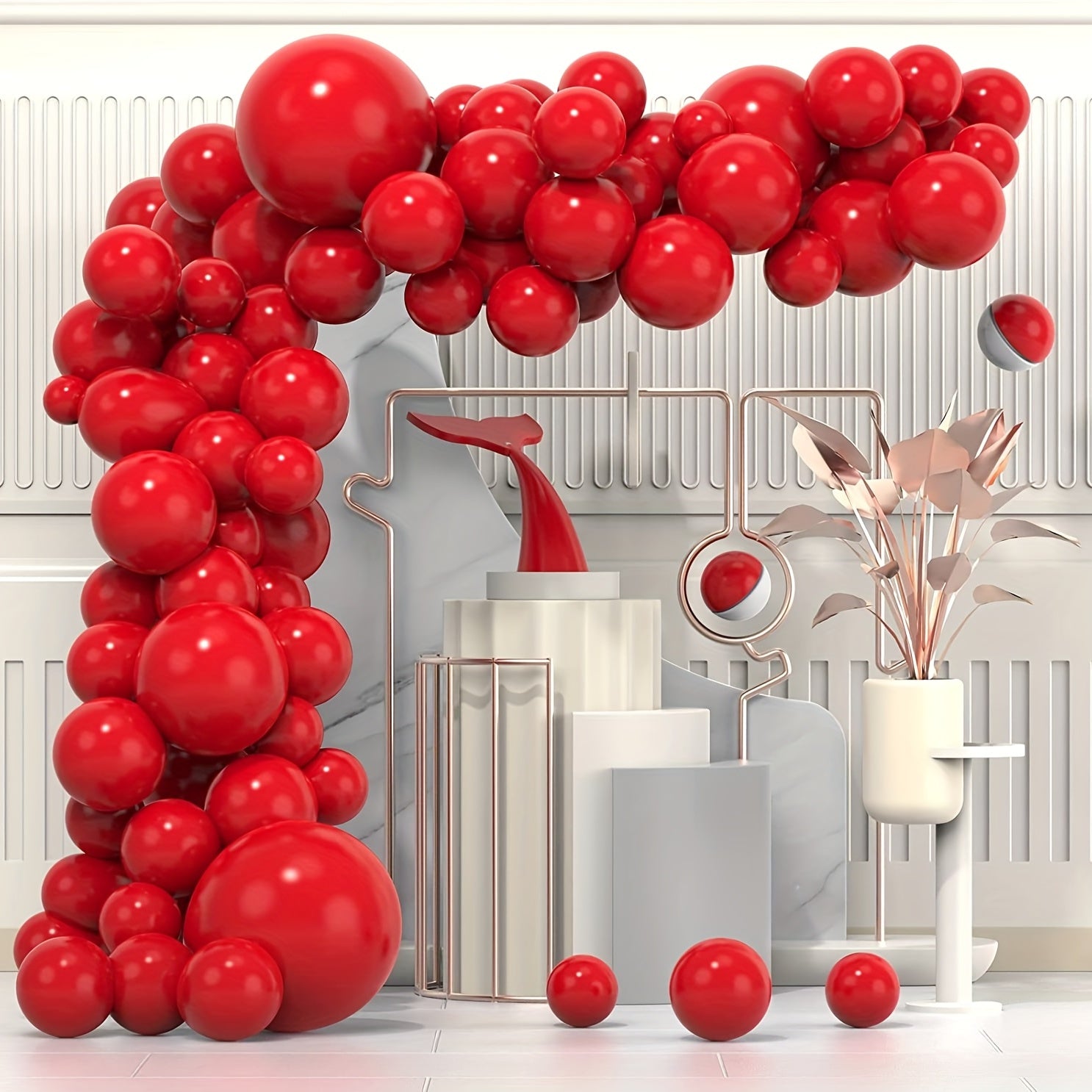 50pcs Matte Red Latex Balloons 12 7 Cm for Party Decorations