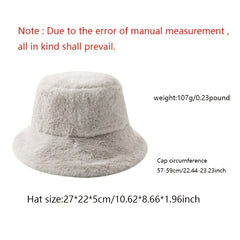 Fluffy Faux Fur Bucket Hat - Reversible - Bachelorette Party Matching Hats