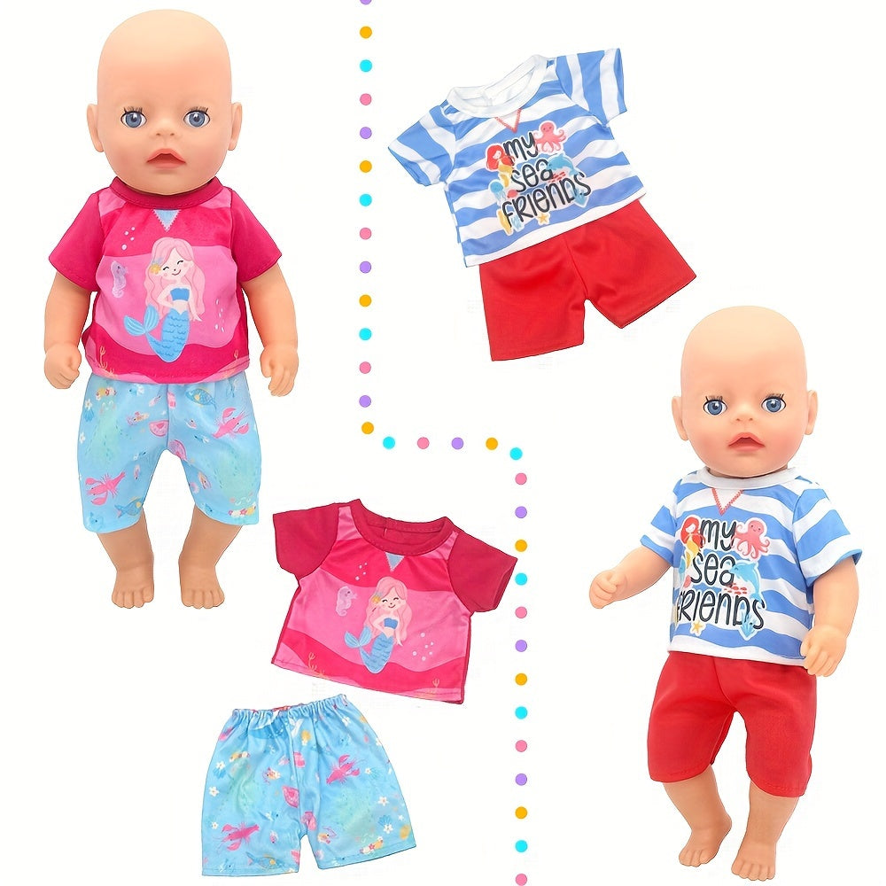 Doll Dress Set for 12-15 Inch Realistic Toy Dolls