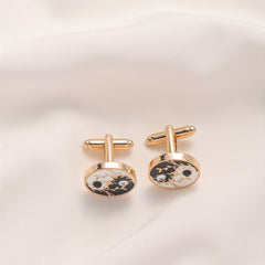 Men's Retro Tai Chi Cufflinks Shirt Cuffs Buttons