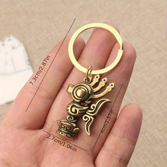 Sanxingdui Creative Keychain Keyring Pendant Retro Car Key Ring Pendant