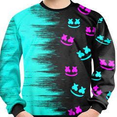 Teens 3D Happy Face Print Sweatshirt Kids Casual Pullover