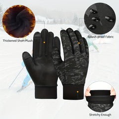 Kids Winter Touch Screen Sports Gloves - Warm Outdoor Running & Cycling Gloves