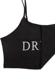 Letter Print Crop Cami Sports Top