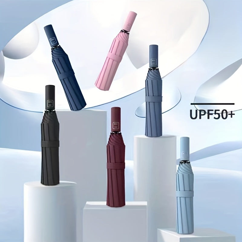 3-Fold Windproof UV Protection Auto Open Umbrella