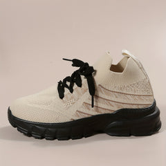 Women's Breathable Running Shoes Thick Sole Sneakers