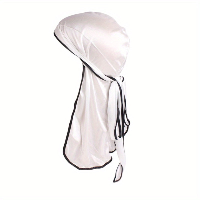 Unisex Satin Breathable Bandana Hat Silky Durag Do Doo Du Rag Headwrap