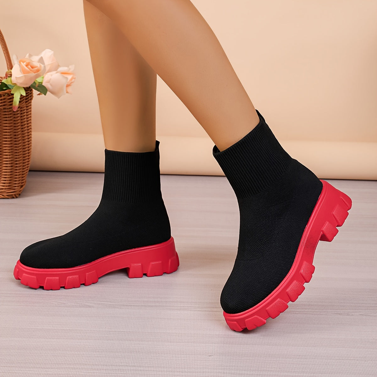 Women's Non Slip Tube Sock Sneakers Outdoor Sport Shoes