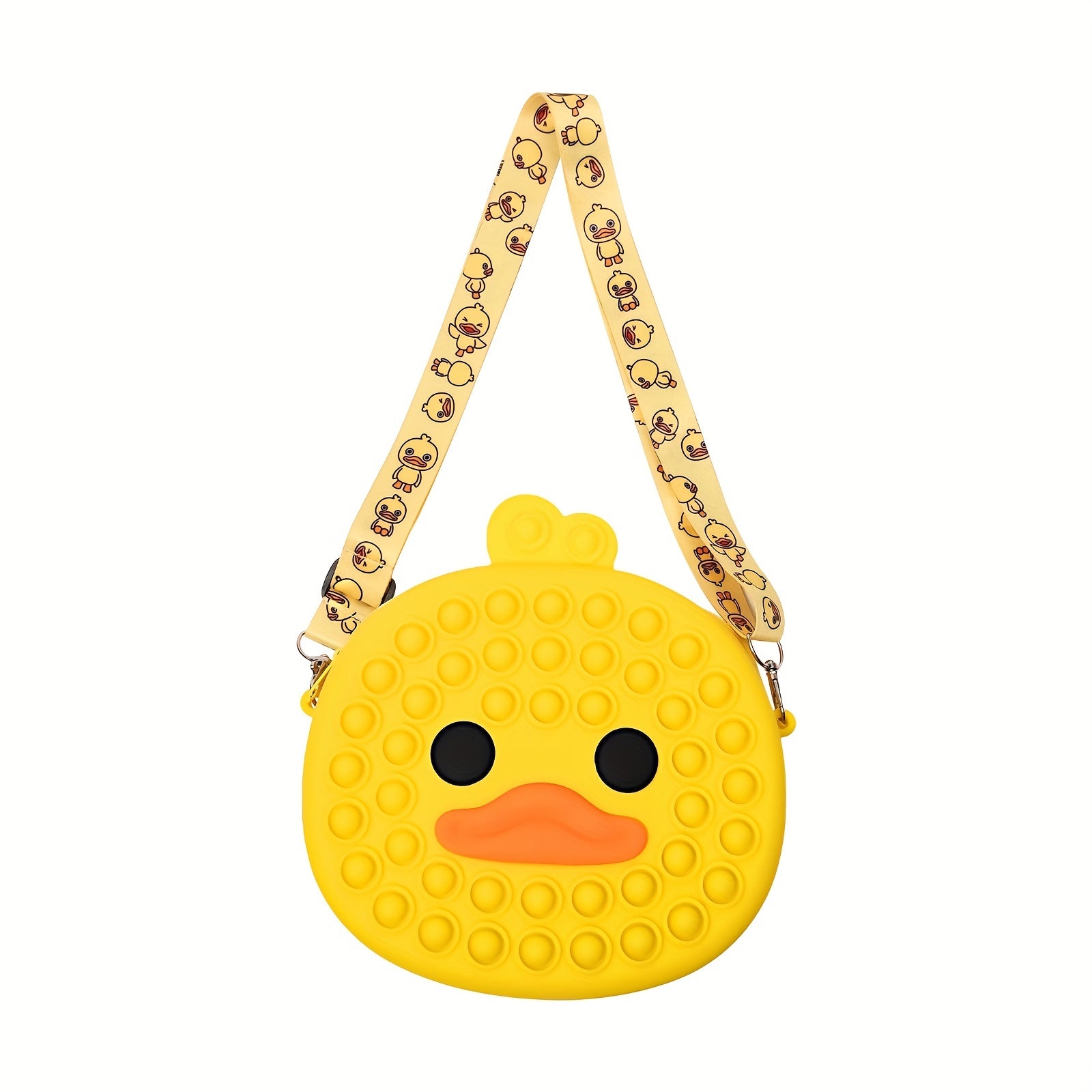 Silicone Crossbody Bag Duck Pop Bubble Purse For Girls