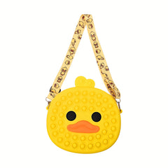Silicone Crossbody Bag Duck Pop Bubble Purse For Girls