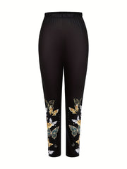 Butterfly Print Ombre Tunic Top & Leggings Set