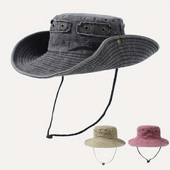 Distressed Cowboy Bucket Hats Vintage Unisex Boonie Hats