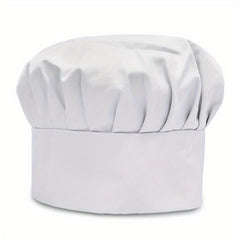 Chef Hat Adult Solid Cap Adjustable Kitchen Cooking Work