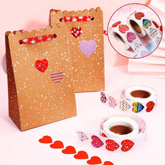 1000pcs Heart Stickers Wedding Birthday Scrapbooking Gift Bags Box Seal Sticker