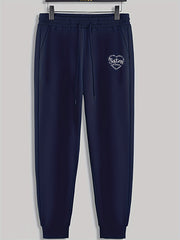 Men's Drawstring Sweatpants Casual Trousers for Spring Autumn
