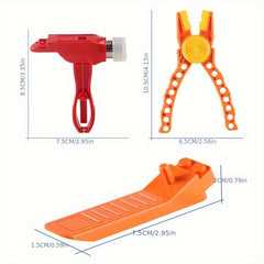3pcs Pellet Block Set - Orange Pliers, Separator, Hammer