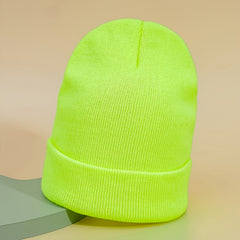 Warm Knit Cuffed Beanie Hat