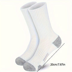 5 Pairs Cotton Basketball Sports Crew Socks US7 10 5