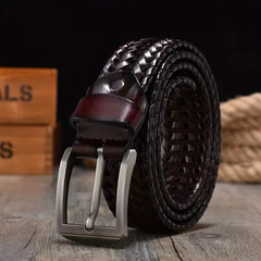 Vintage Handwoven Needle Buckle Belt For Men