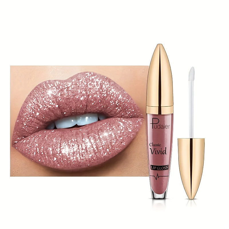 Glitter Lip Gloss Waterproof Liquid Lipstick Cosmetics