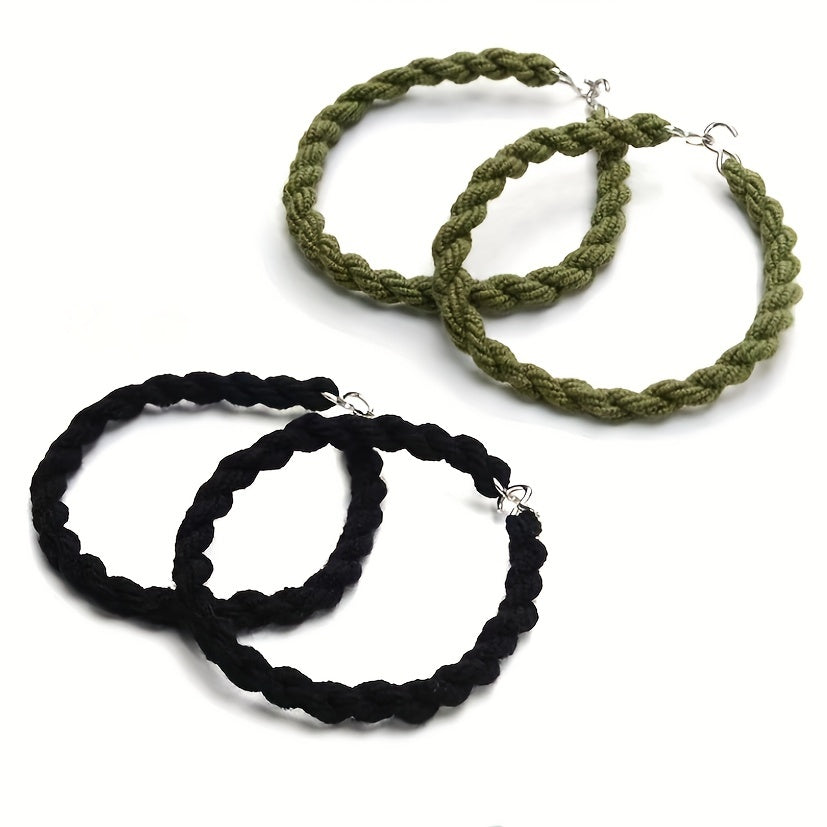 Elastic Boot Bands with Metal Hooks for Military Boots