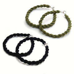 Elastic Boot Bands with Metal Hooks for Military Boots