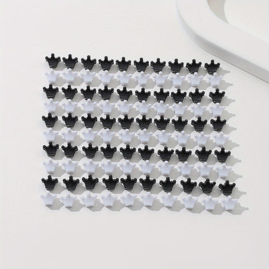 100pcs Mini Crown Shape Hair Claw Braid Hair Clip Hair Accessories