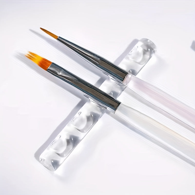 5 Slot Transparent Art Brush Holder for Painting Brushes