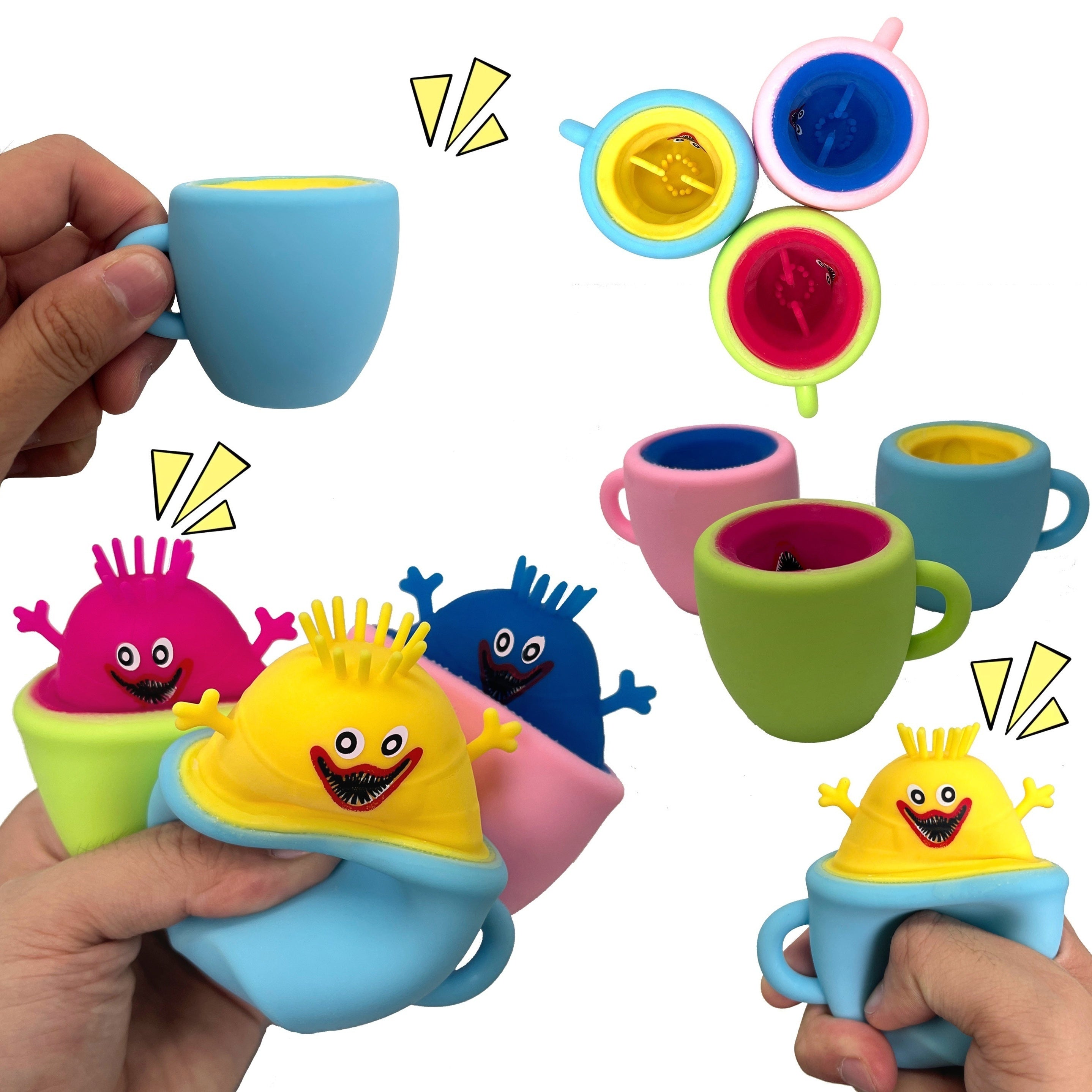 Creative Squeeze Cup Toy Monster Pinch Fun And Easy Perfect For Play House Toy