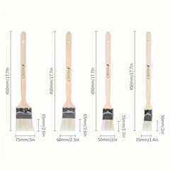 Angled Brush for Painting and Cleaning