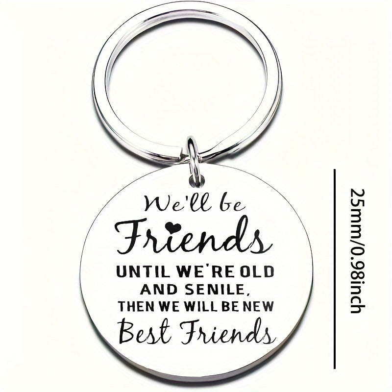 Metal Keychain Bag Charm Pendant Gift For Men Women Friends
