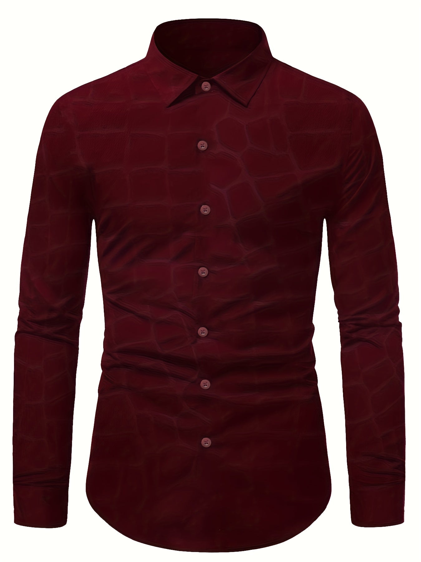 Geometric Long Sleeve Shirt for Men