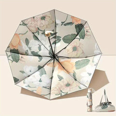 Floral Sunshade Double Layer Umbrella Rain Or Shine Dual use Umbrella