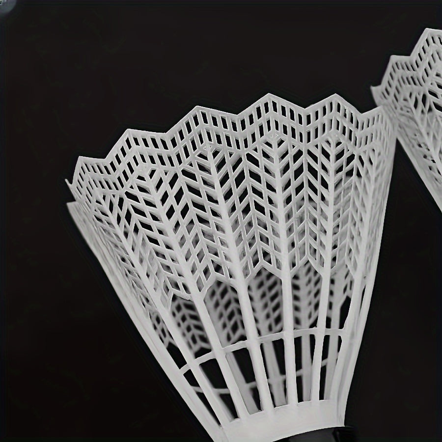 12pcs Plastic Badminton Shuttlecocks for Training and Entertainment