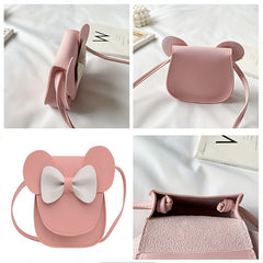 Girls Bow Shoulder Bag Coin Purse Wallet Princess Crossbody Bag Mini Pouch