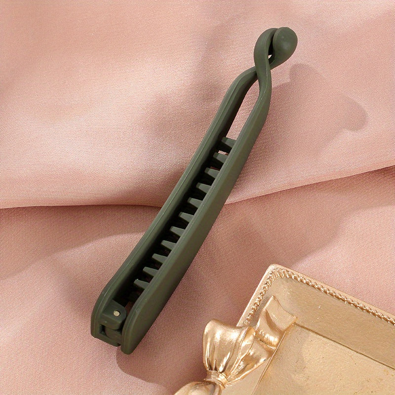 Women's Small Matte Hair Clip, Banana Shape Headdress, Hair Accessories