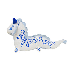 Chinese Loong Plush Doll & Porcelain Dragon Stuffed Animal