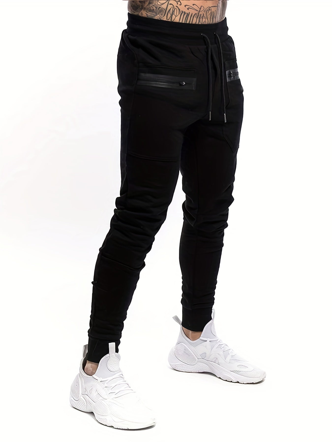 Men's Cargo Sweatpants Stretch Waist Jogger Pants
