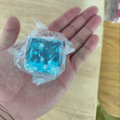 8pcs Snowflake Ice Cube Squishy Toy Anxiety Relief Stress Reliever Novelty Item