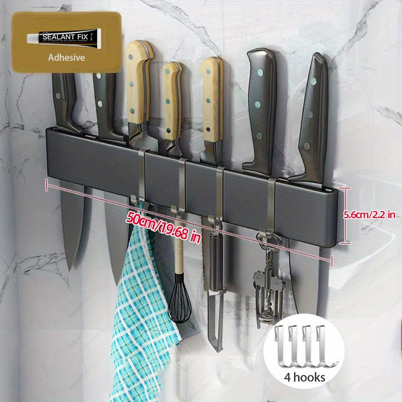 Stainless Steel Wall Mounted Knife Holder Organizer